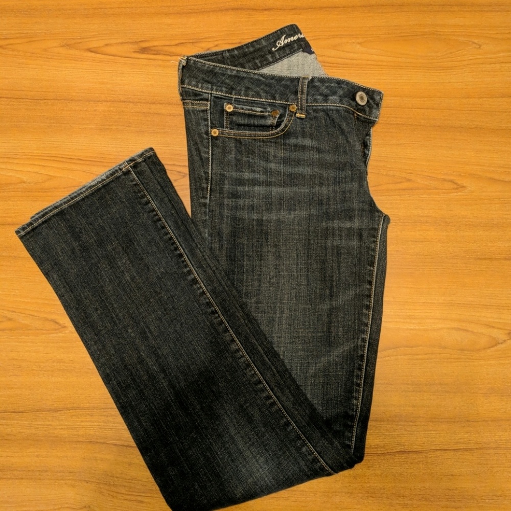 American Eagle Straight Jeans Stretch Size 6 Reg